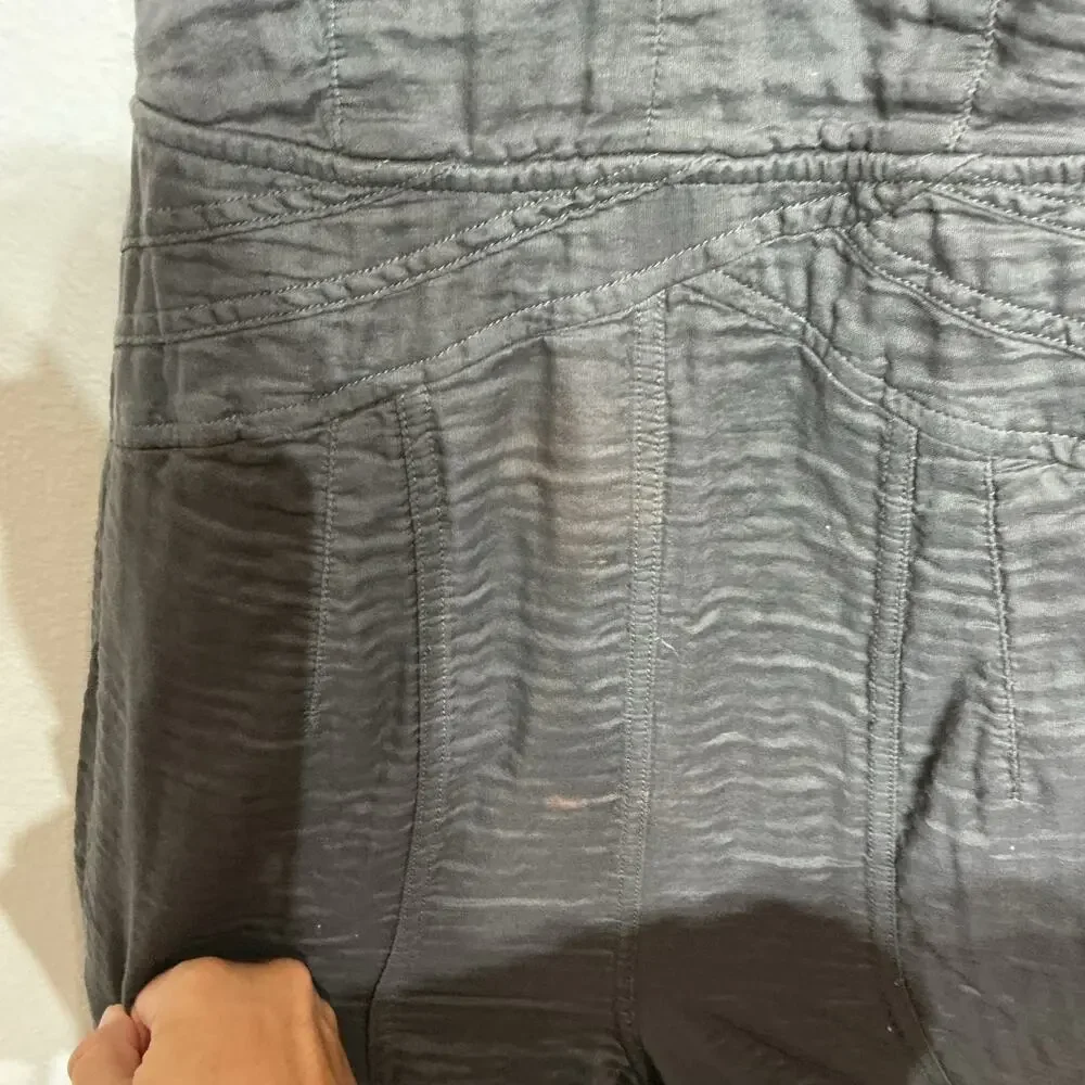 Free People Gray Huddle Up Jumpsuit Sz S